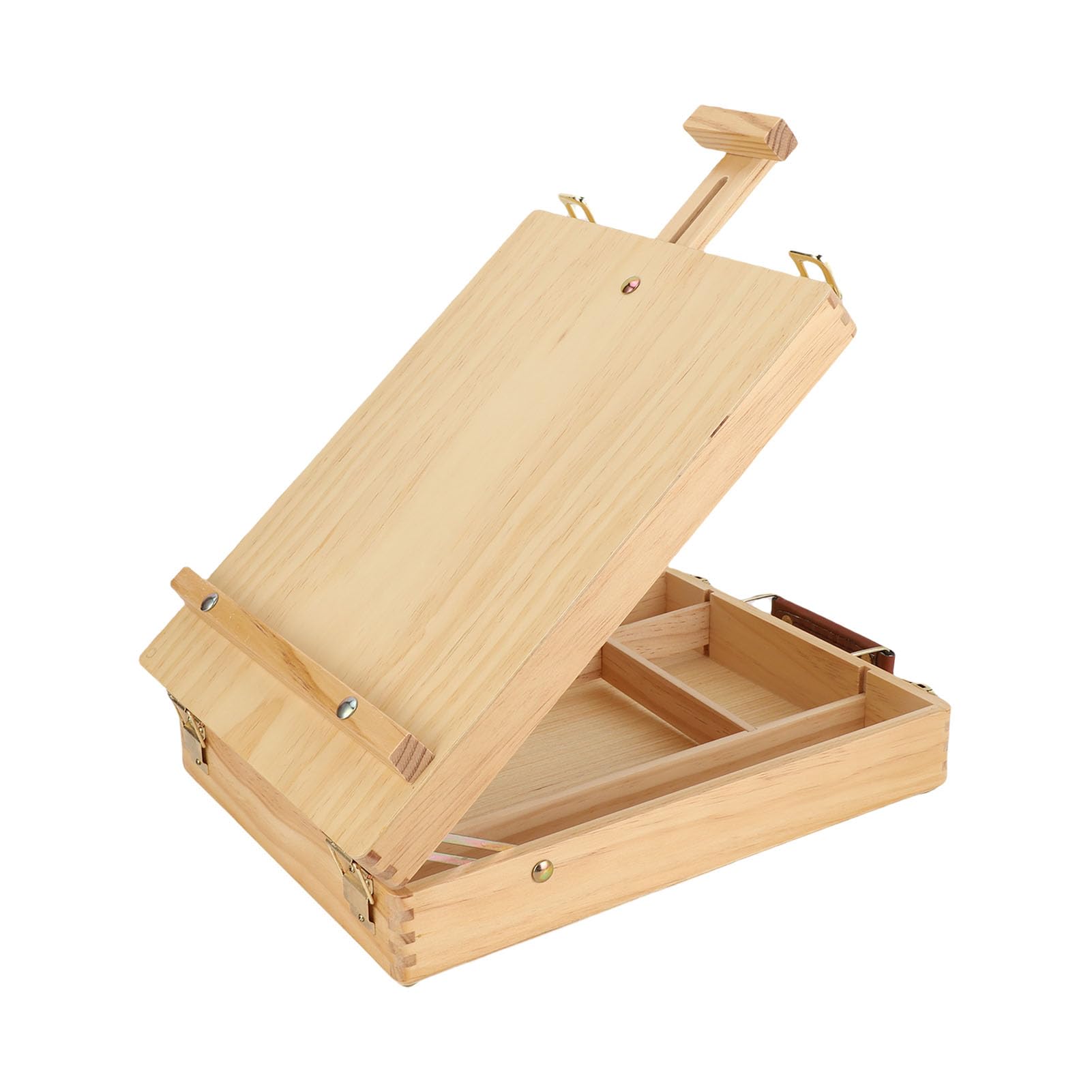 Caballete de Madera para Arte de Escritorio, Caja de Bocetos Ligera para Artistas Estudiantes, Caballete de Pintura Portátil para Estudio en Casa, Regalo Ideal para Padres de Niños