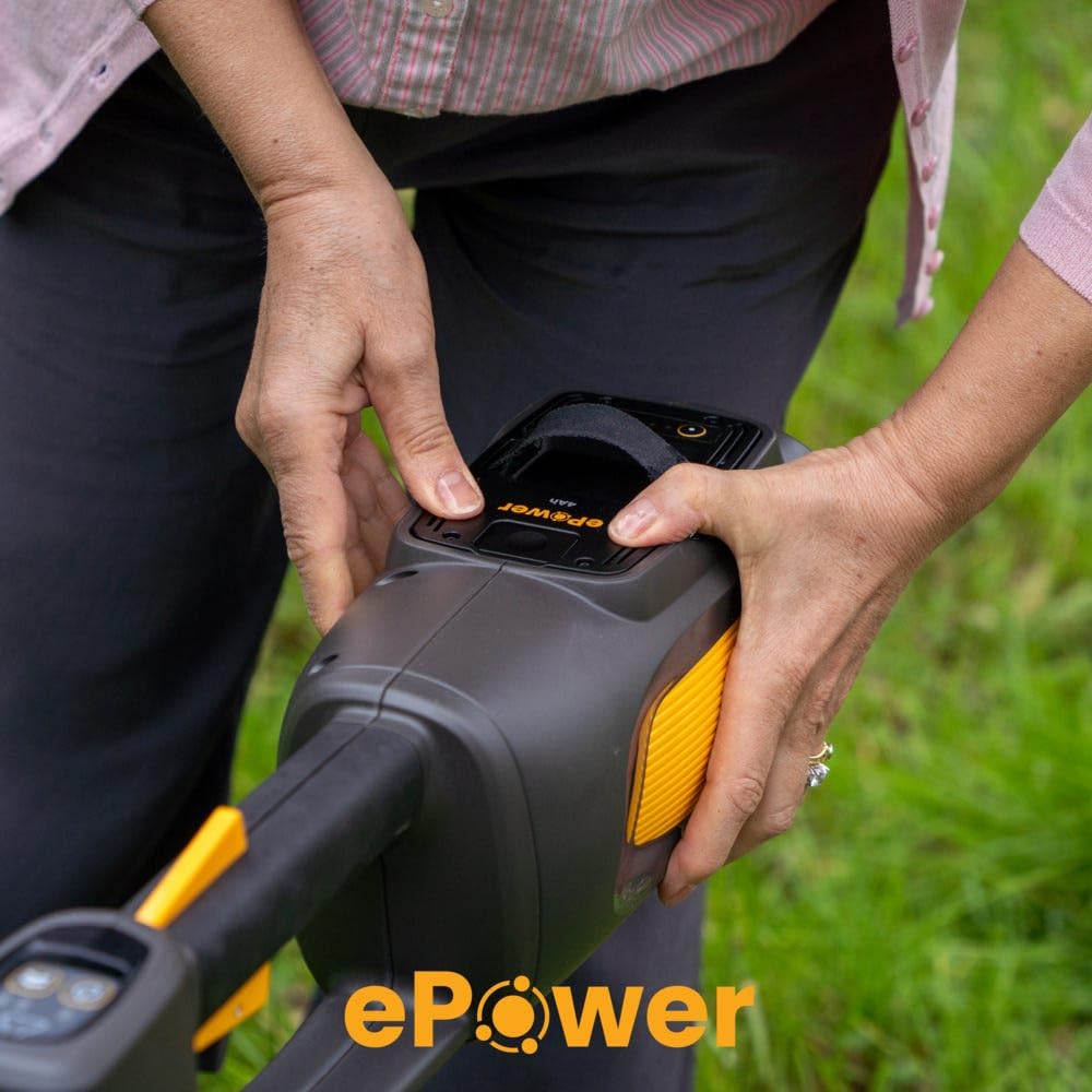 STIGA BC 700e Akku-Rasentrimmer, 500W, Schnittbreite 38cm, ohne 48V (4Ah) Akku, schwarz/orange