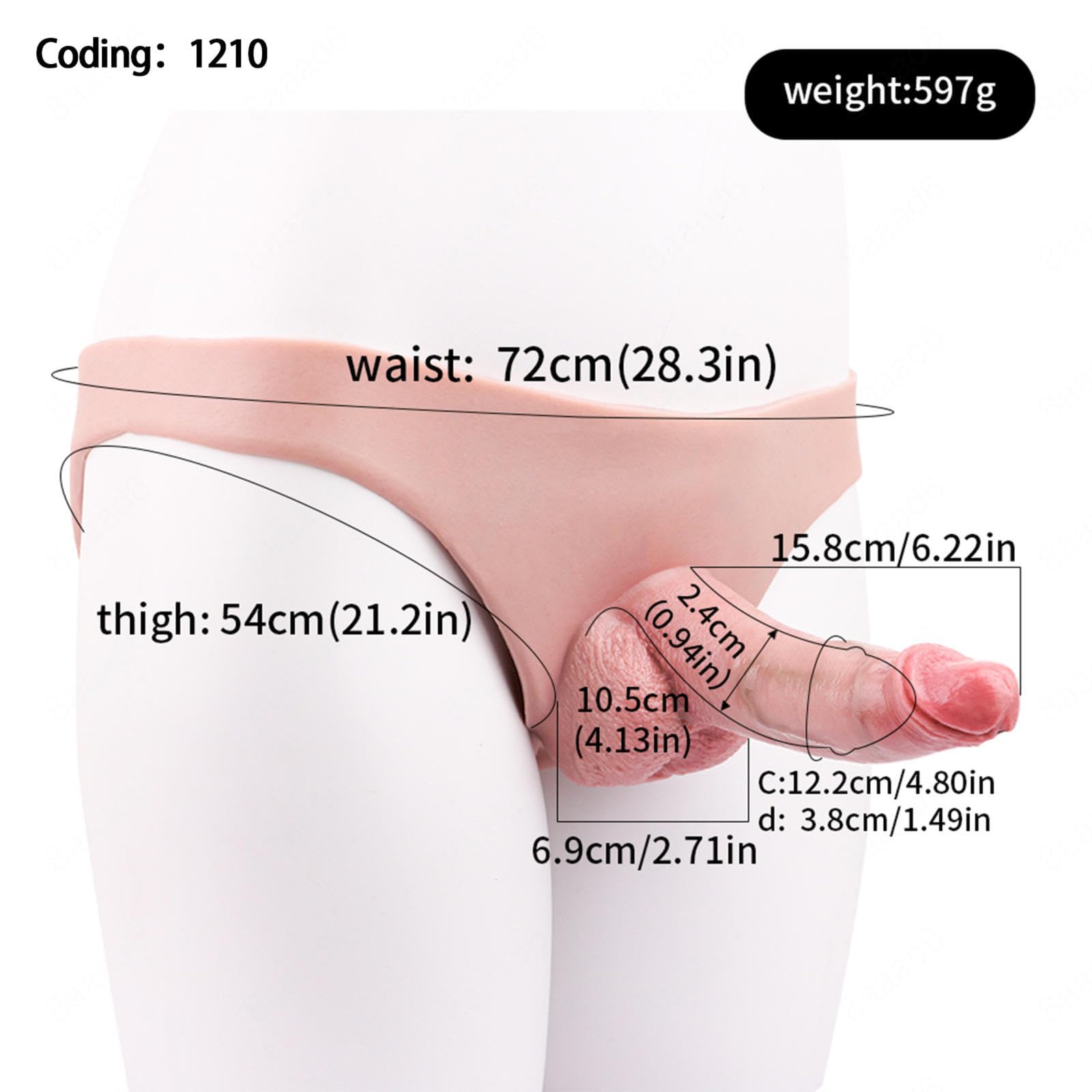 Strap on Cavo Per Uomo Fallo Cavo Indossabile in Silicone Gode Ceinture,#2