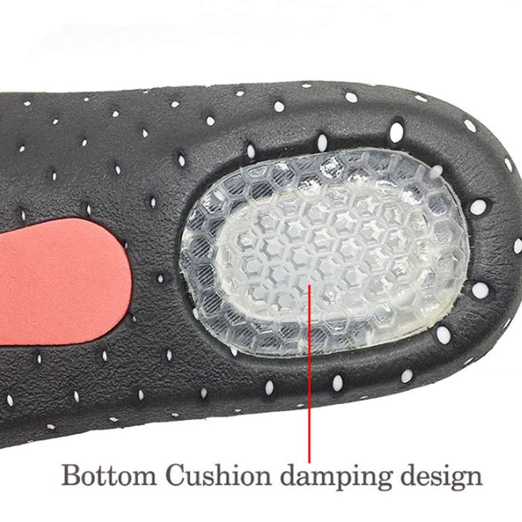 Semelle intérieure en Gel de Silicone, Semelle intérieure de Course Sportive, Coussin orthopédique Unisexe, Absorption des Chocs de Massage, Soutien de la voûte Plantaire(D,XL)