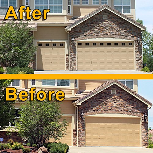 Decorative Magnetic Garage Door Window Panes for 2 Car Garage Door with 4 Spacer for Placement Guides - Thumbnail 4