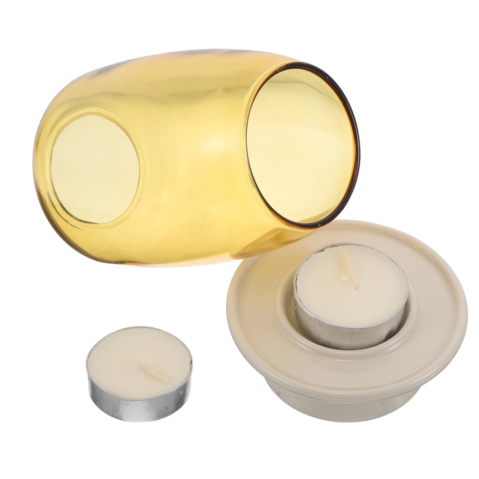 Portavelas de Cristal para Velas de Pilar, Diseño Antiviento