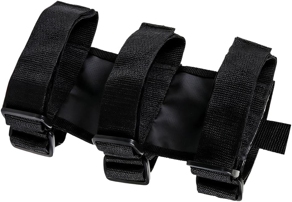 Car Roll Bar Fire Extinguisher Holder, Adjustable Vehicle Extinguisher Mount Strap, Quick Release Automotive Fire Belt Bracket Holder Accessories, Universal for Off Road Truck (Black)