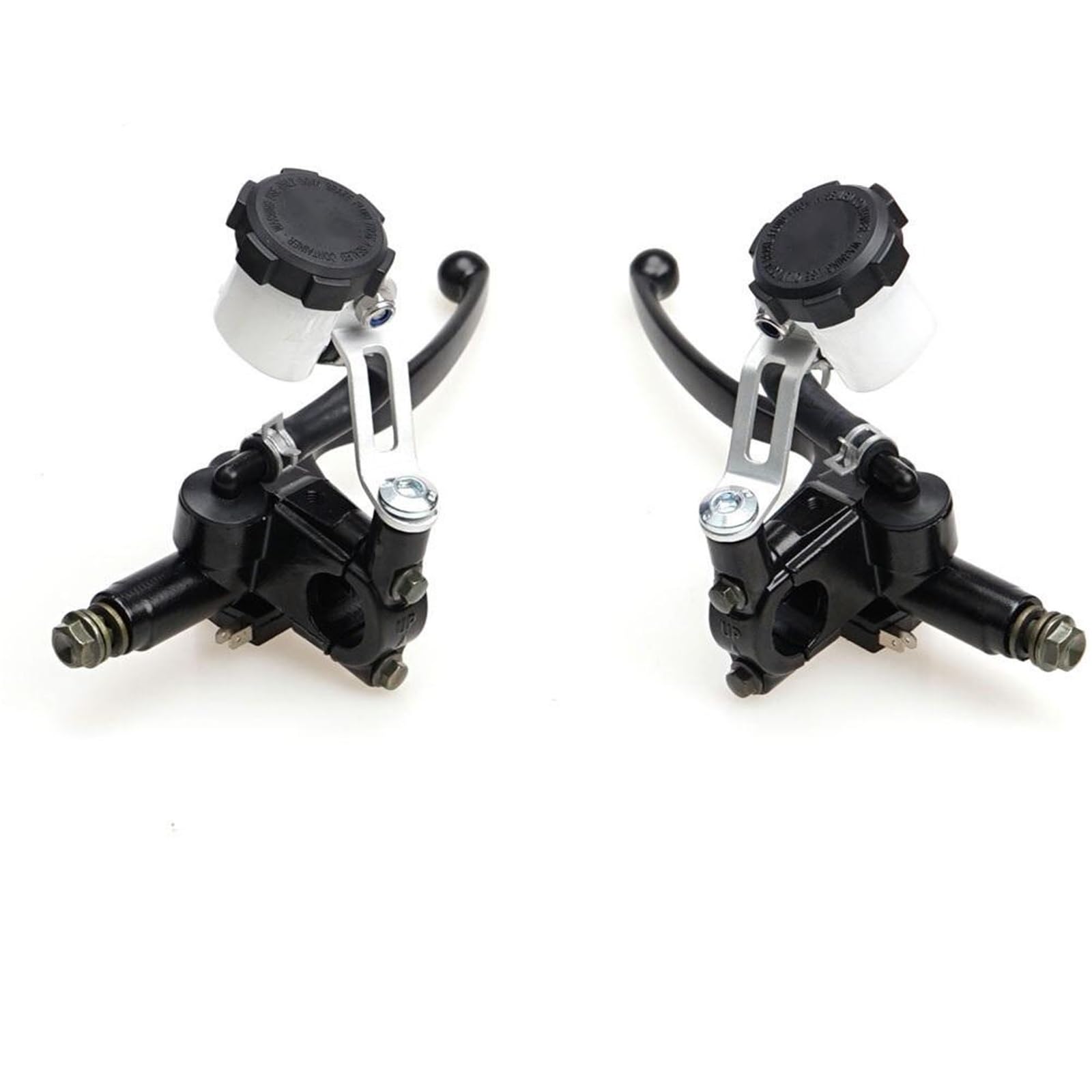 Palancas de embrague de moto Cilindro para maestro de bomba freno embrague hidráulico motocicleta universal 22 mm y 7/8"(1 kit)