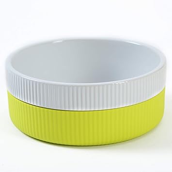 Petlogix Anti-Slip Anti-Rust Anti-Slip Ceramic Feeding Bowl Food & Water Pet Bowl for Dog and Cats ? Large (15.55cm in Diameter)(Large)