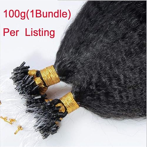 Miniatura 2 de Hesperis Extensiones de cabello brasileño Remy virgen con micro bucle 353oz por paquete extensiones de cabello humano lacio grueso de 004ozhebra 16