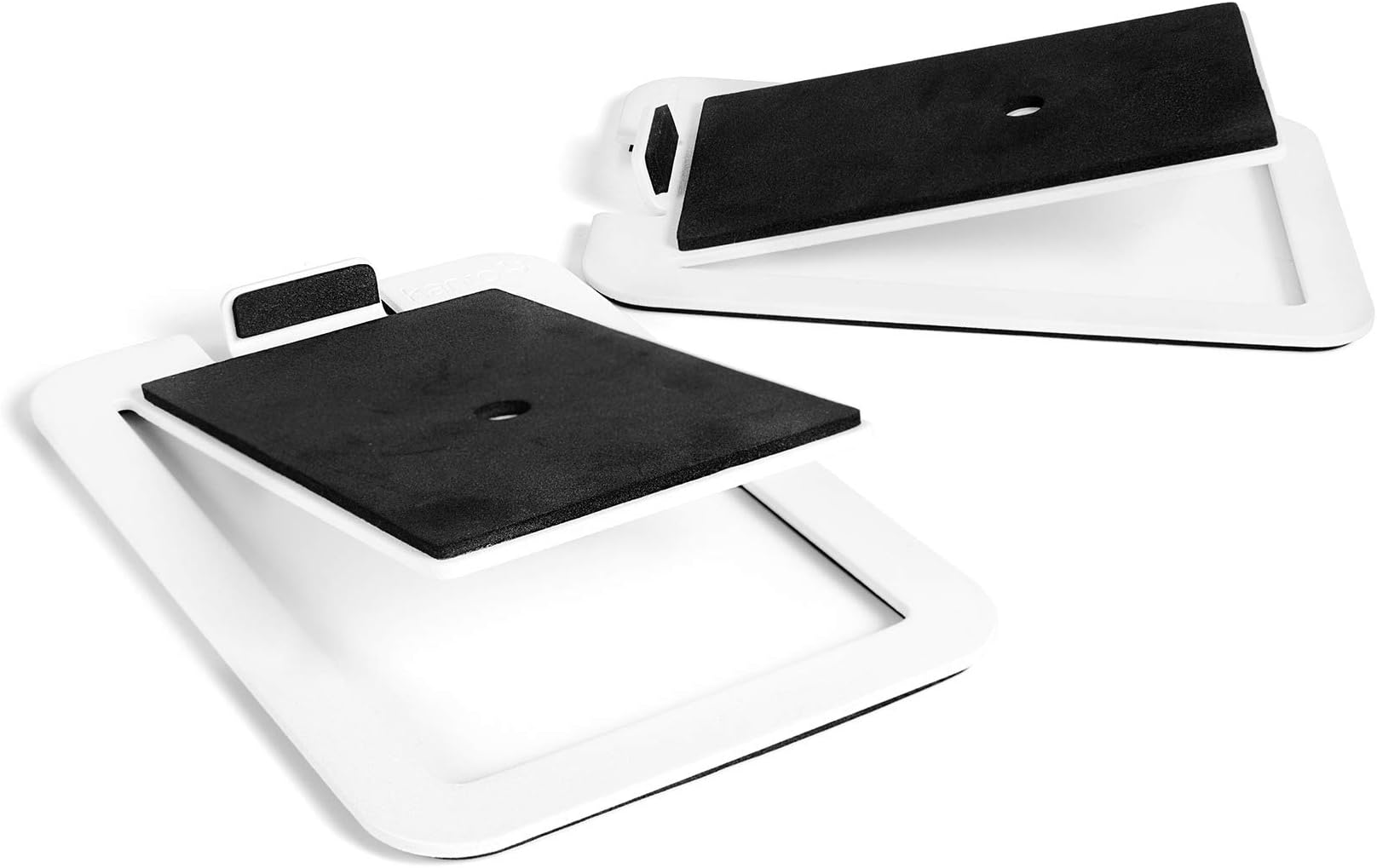 S4W Desktop Speaker Stands Midsize White