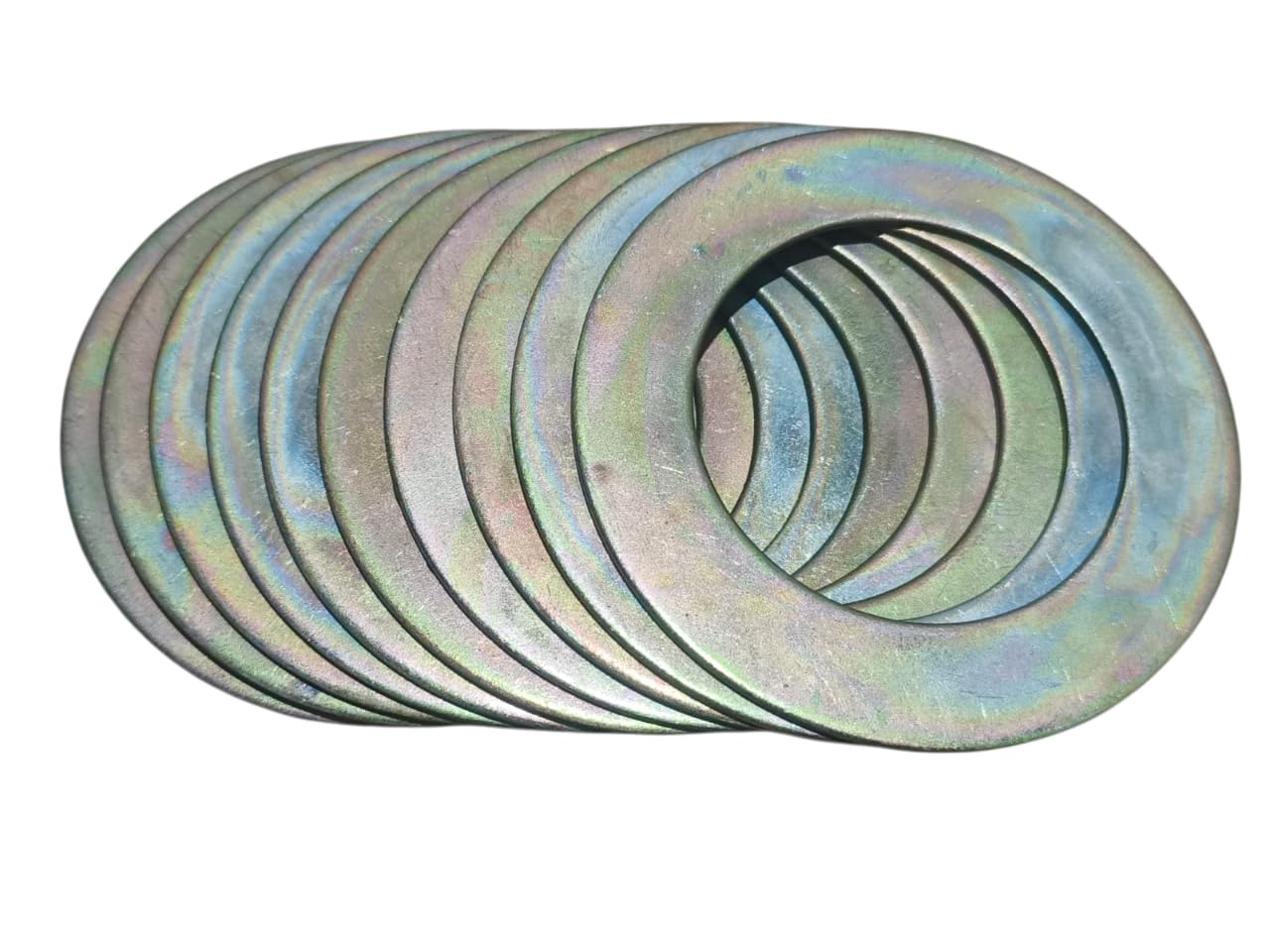 Bucket Pin Shims Washers Size 80mm x 50mm x 2mm 823/00220, Set of 10 Pcs Fits and Compatible with Various Earthmoving Machines and Excavator Machine