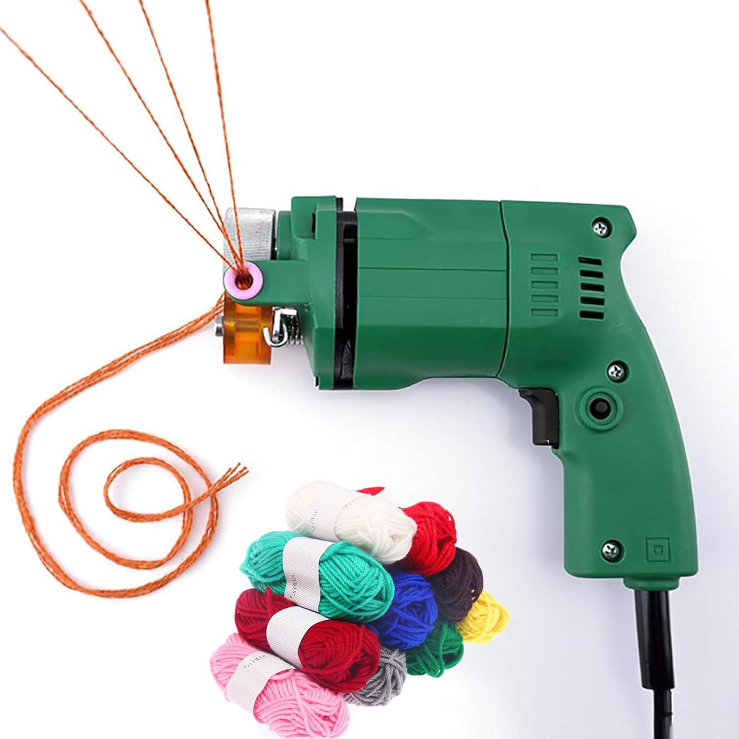 JOSBY Handheld Yarn Thread Arranging Machine, Professional Anti-jamming Thread Organizer, 230w 220v Electric Yarn Conductor Machine, Tufted Carpet Guide Tools, For Single/multi-strand Fine Yarn
