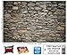 GREAT ART Photo Wallpaper – Grey Stonewall – Picture Decoration Realistic Wall Cladding Stone Optic Rustic Look Industrial Design Style Image Decor Wall Mural (82.7x55.1in - 210x140cm)