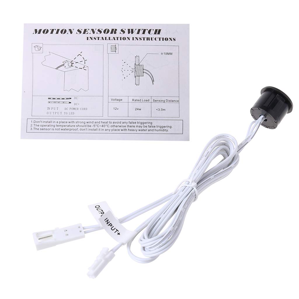 Hanzou sensor switch, DC 12V LED PIR Body Infrared Motion Switch Automatic On Off Strip New