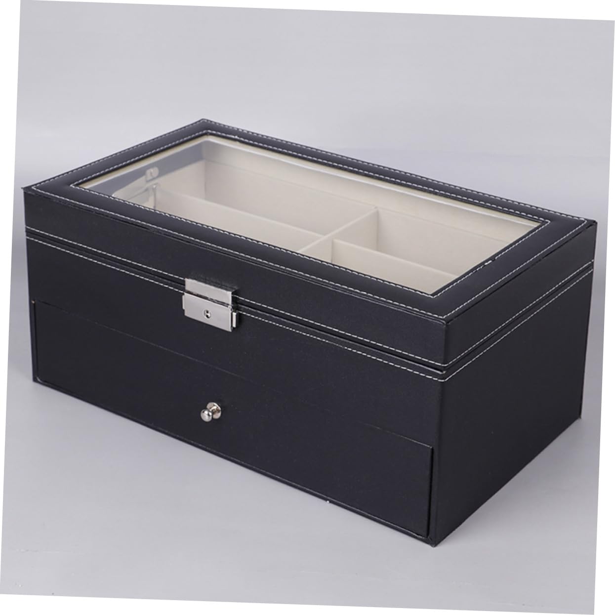 COLLBATH Estuche para Gafas De Doble Organizador De Gafas con Compartimentos Caja para Guardar Hogar Tienda o Comercial