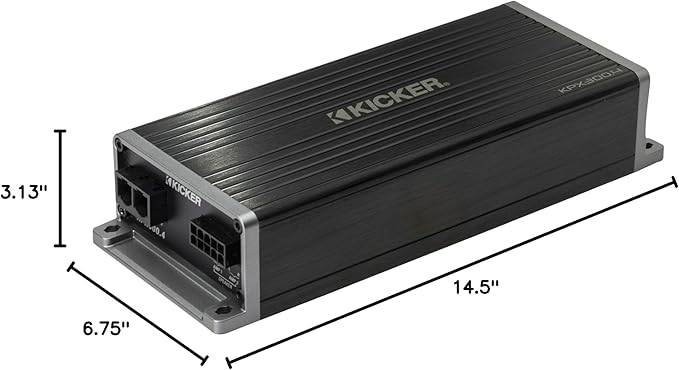 Amplificador KICKER KPX300.4 para Moto y 4 Parlantes 2 Ohm miniatura 8