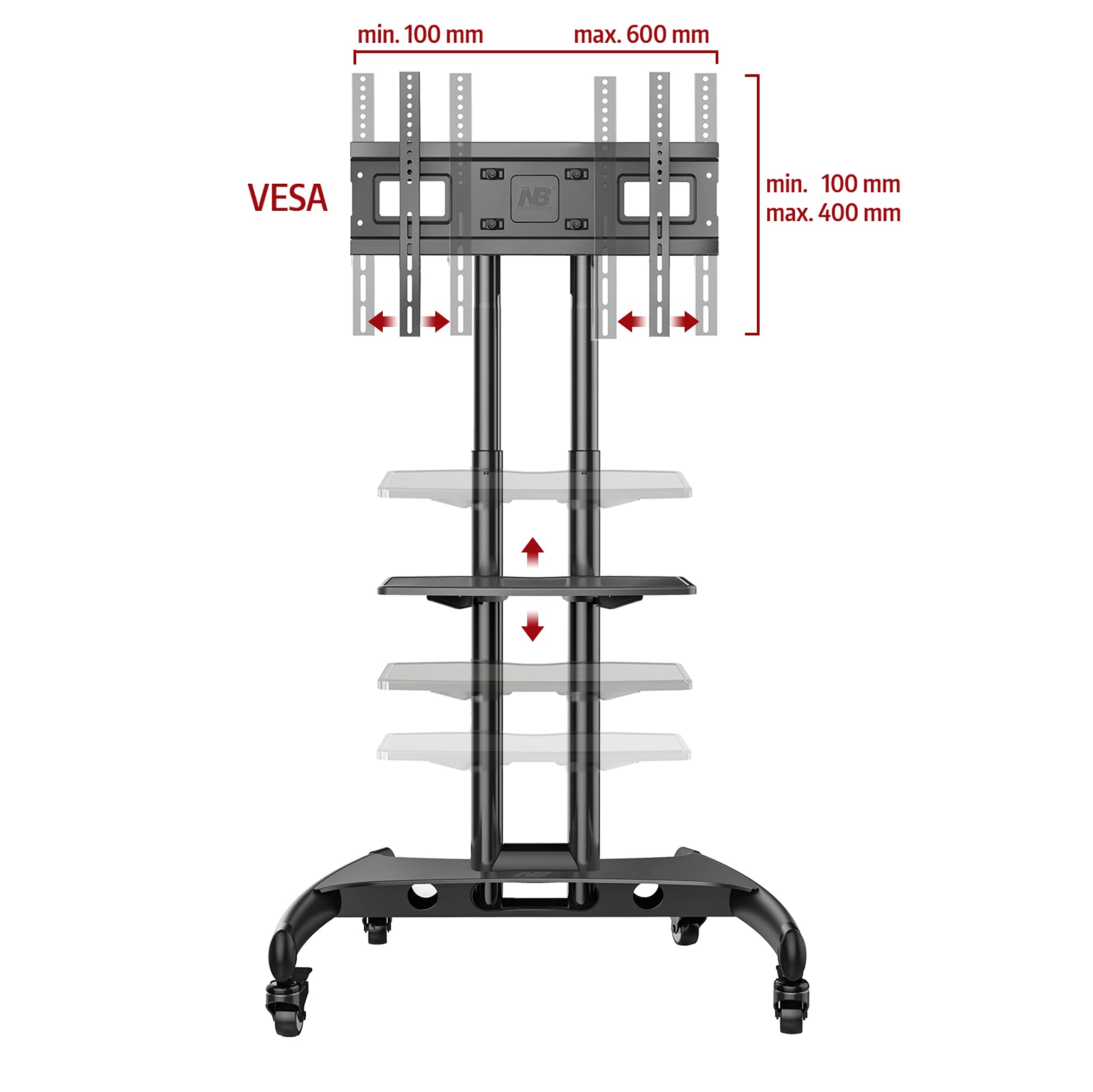 North Bayou AVA1500-60-1P テレビスタンド North Bayou Ava 1500 60 1P TV Stand : Amazon.ca: Electronics