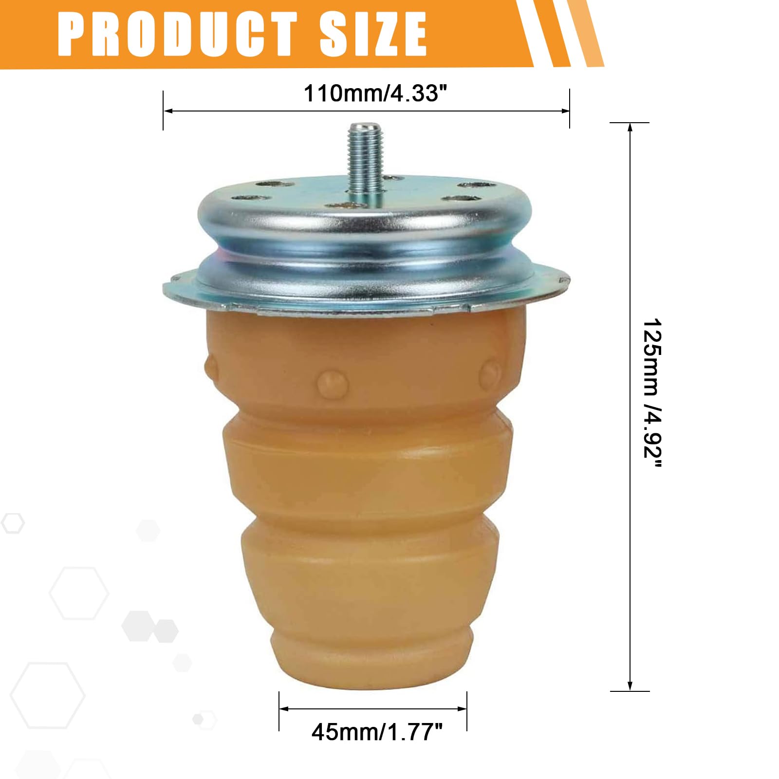 Limitatore Sospensione Posteriore, Cuscinetto in Gomma per Jumper 230 1994-2005 Fiat Ducato 230 1994-2005 Peugeot Boxer 230 1994-2005 1311826080 5166.50 516650