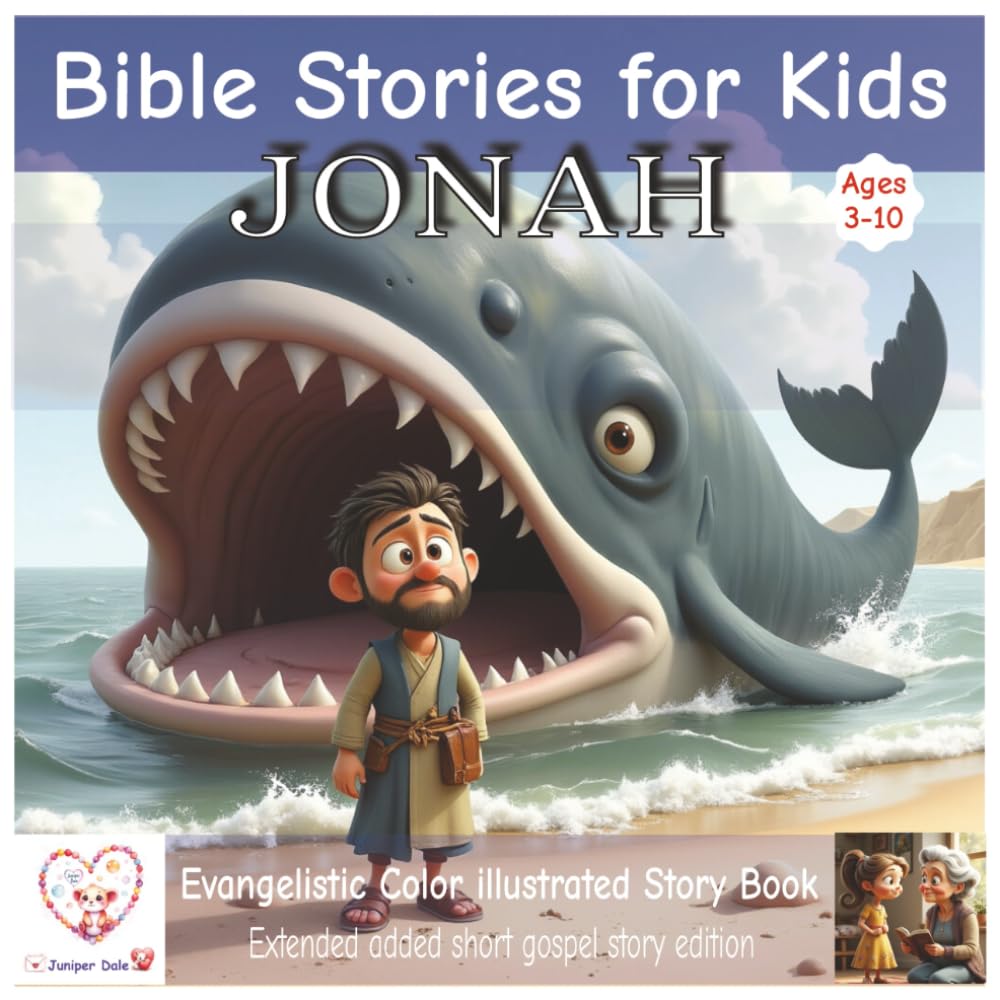 Bible stories for kids: Jonah | Pixar style illustrated Bible story | Ages 3-10 | Additional contemporary gospel story | extended