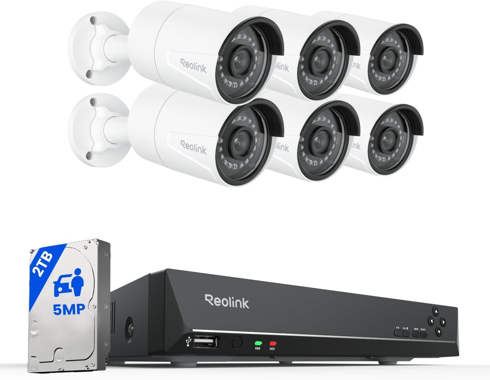 Amazon.com : REOLINK 4K Security Camera System, 4pcs H.265 PoE Security ...