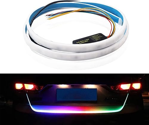 Jeseny Pack-1 Barra de luz LED para maletero, señales de giro de freno, luz fluorescente colorida, universal para remolques de automóviles, SUV,