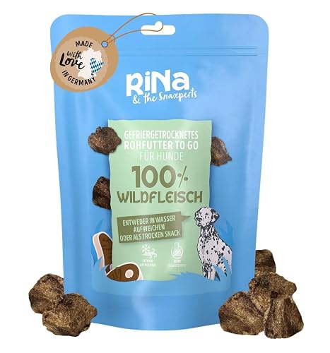 Rina 100% Carne de Caza liofilizada Snack y Topper para Perros 90 g