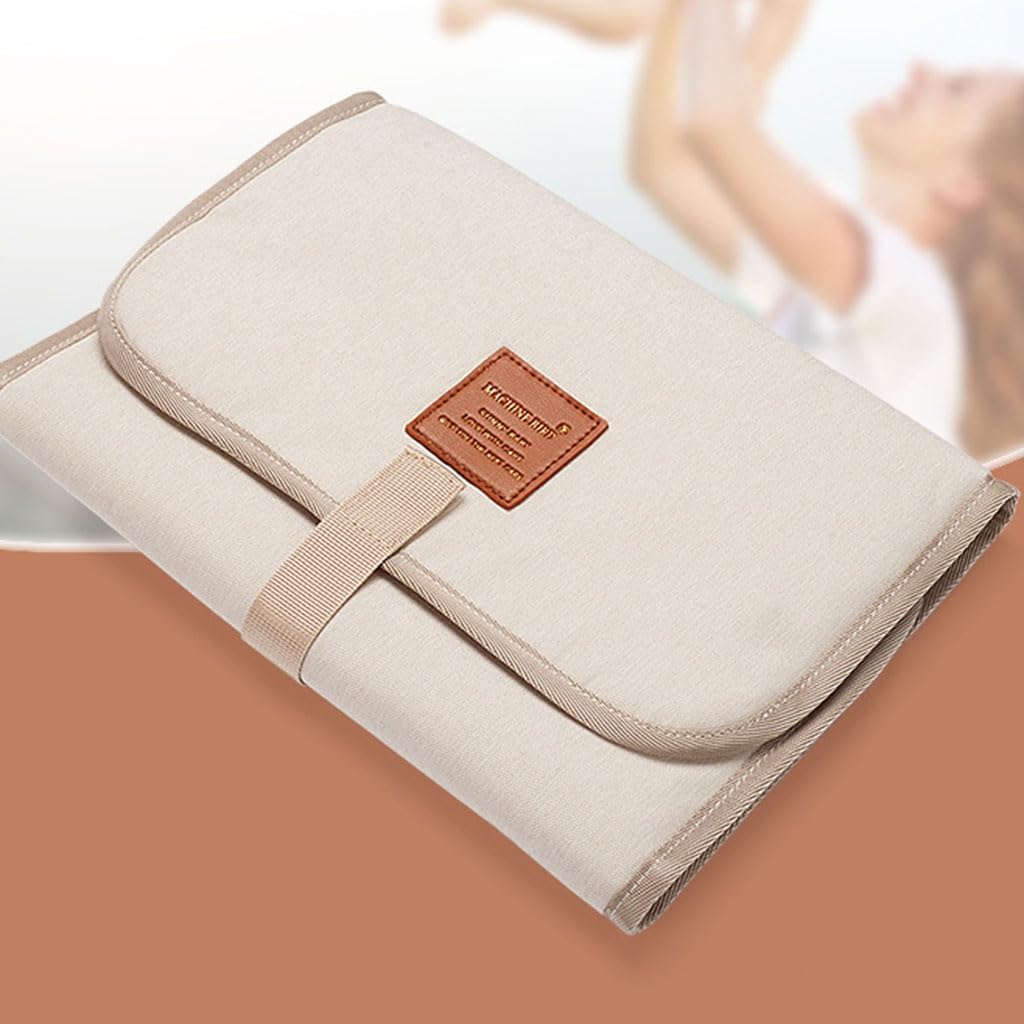 Foldable Baby Diaper Changing Pad Waterproof Nappy Changing Mat Travel Portable Diaper Change Sheet Diaper Changing Mattress Sheets (BK)