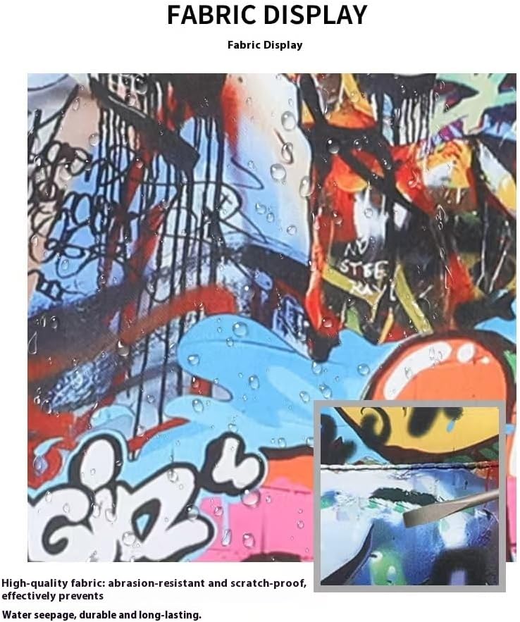 Graffiti leisure backpack, shoulder bag, student bag, 25L large capacity, birthday gift (A3) - Image 5