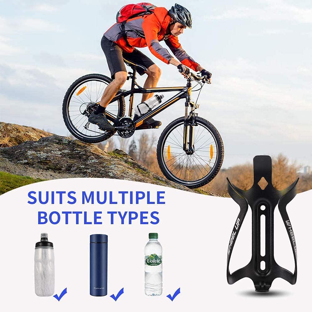 WJJ Fahrradflaschenkäfig, Road Mountainbike, Wasserbecher, Flaschenkäfig, Reitausrüstung Zubehör, Universal Flaschenkäfig (Color : 2-Sides)
