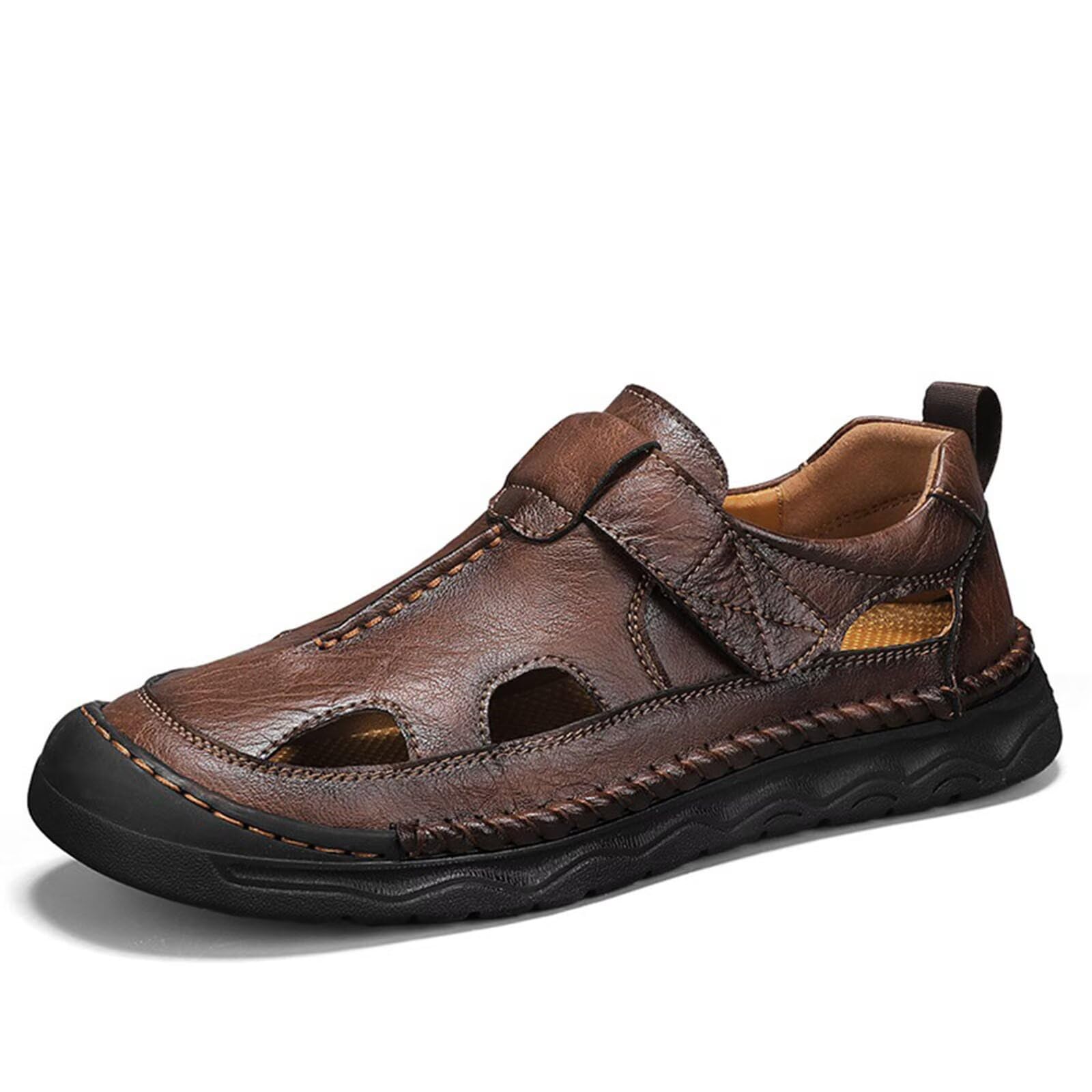 Rivccku Sandalias Hombre Verano Trekking Deportivas Playa Antideslizantes Zapatos con Punta Cerrada de Senderismo