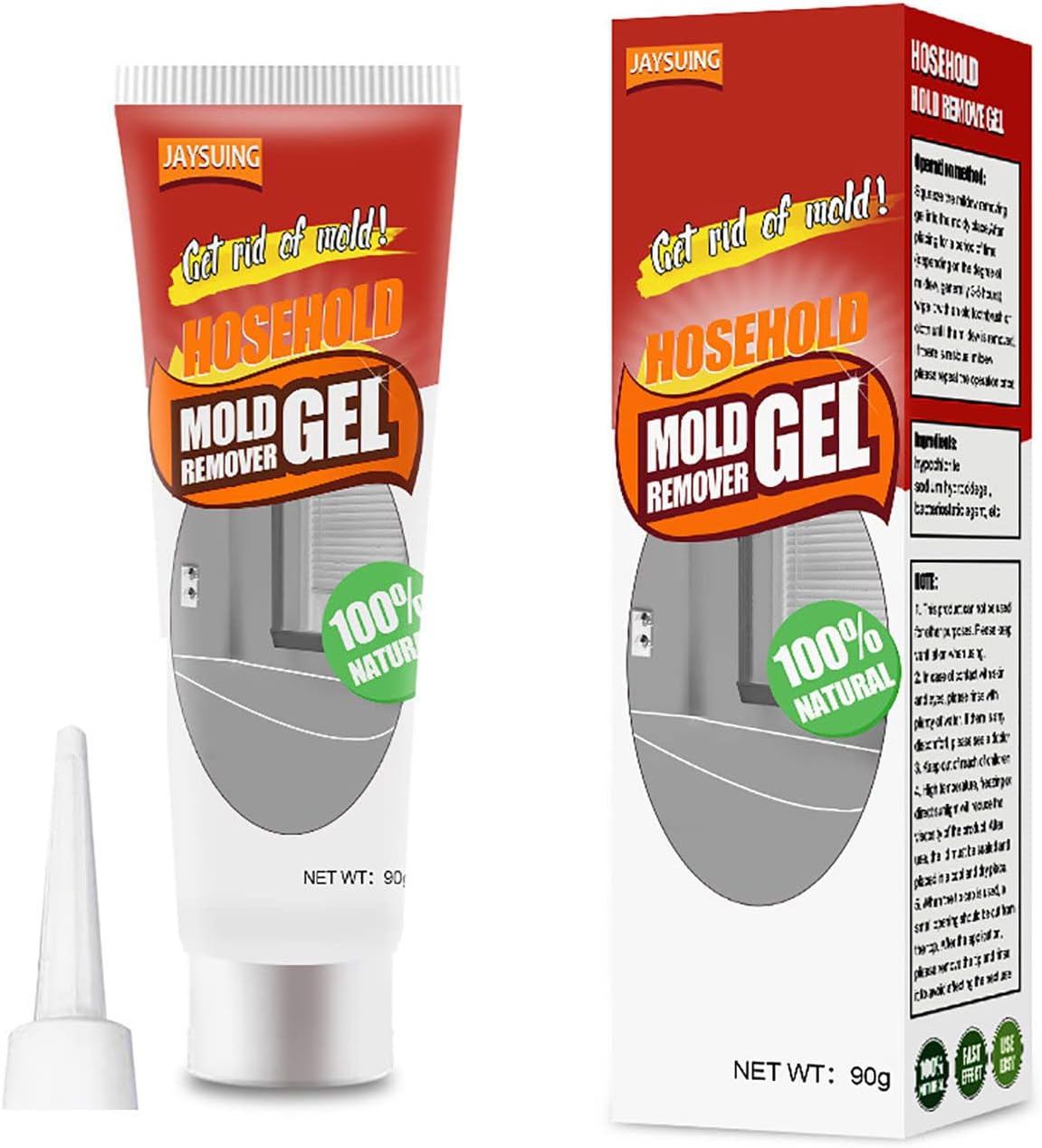 Household Mold Mildew Remover Gel Ceramic Tile Pool Wall Mold Stain Cleaners Effective Mould Spray & Mildew Cleaner, Removes Mouldy Stains From Walls, Tiles, Silicone Seals & More