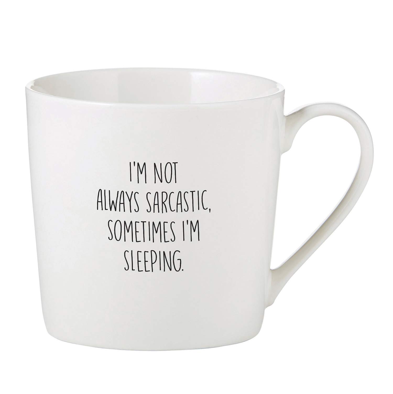 Santa Barbara Design Studio Creative Brands SIPS Drinkware Café Mug, 14-Ounces, I'm Not Always Sarcastic
