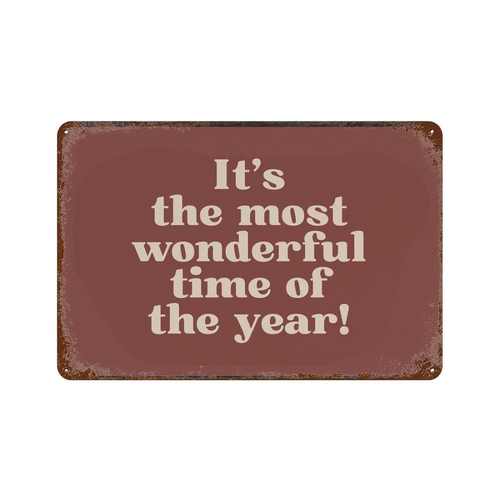 xiaoxiaoshen Its The Most Wonderful Time of The Year (2) Wall Decor Art Metal Tin Poster Modern Home Decor Art Home Bar Shop Decorations Vintage Sign 20x30cm