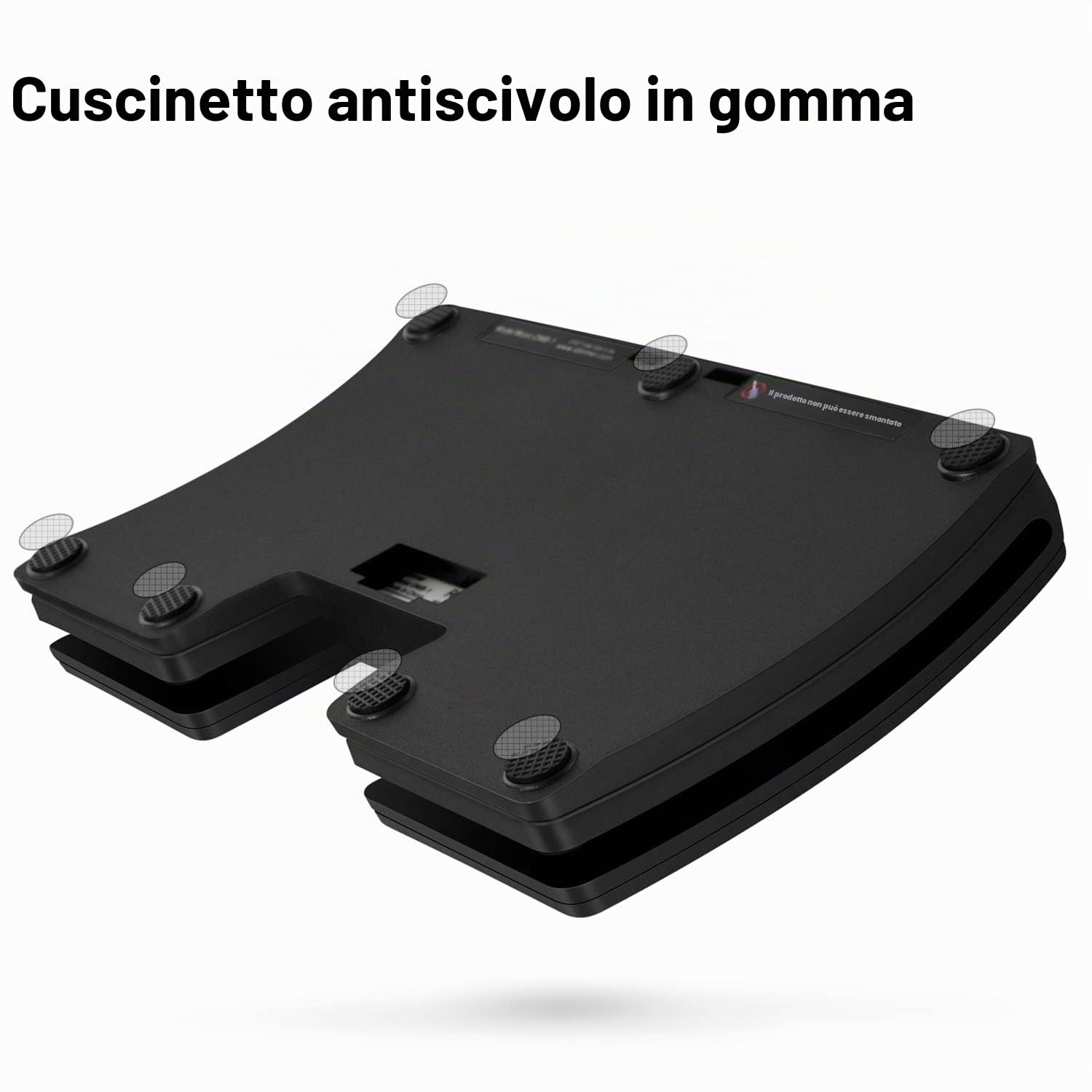 Donner Pedale Voltapagina Bluetooth Ricaricabile per Tablet, Nero