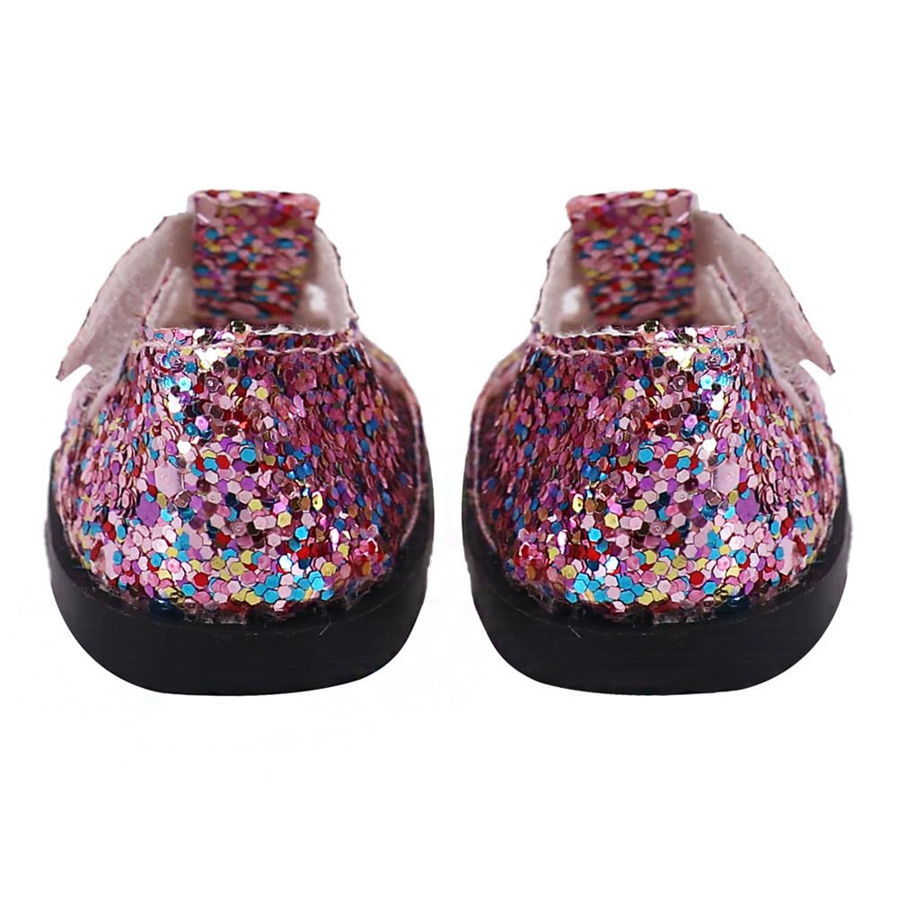 35 cm buty dla lalek z cekinami amerykańskie buty dla lalek akcesoria kostiumowe 5 cm (#B)