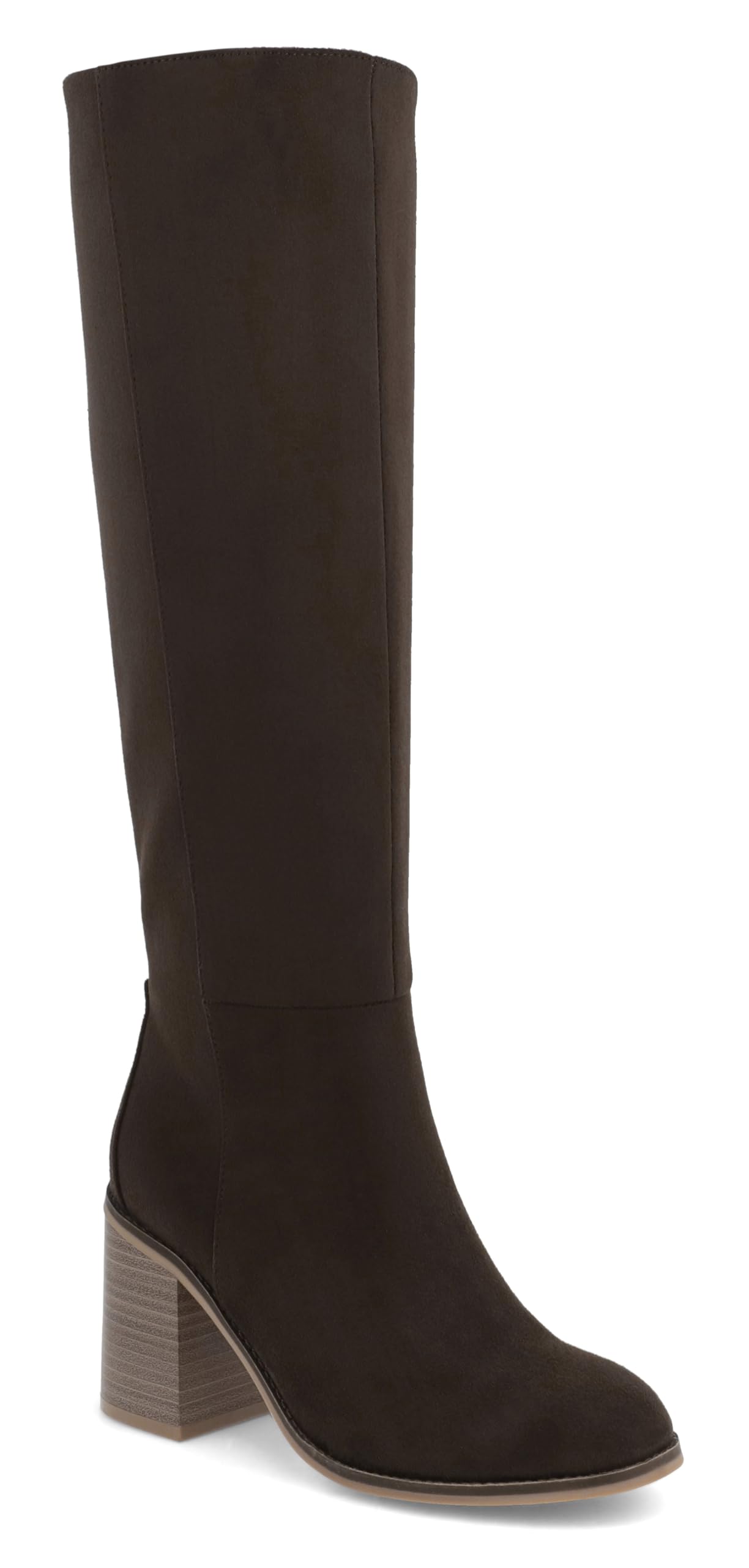 MIA Shoes Sabrena Womens Tall High Boots 3-inch Heel Vegan Suede
