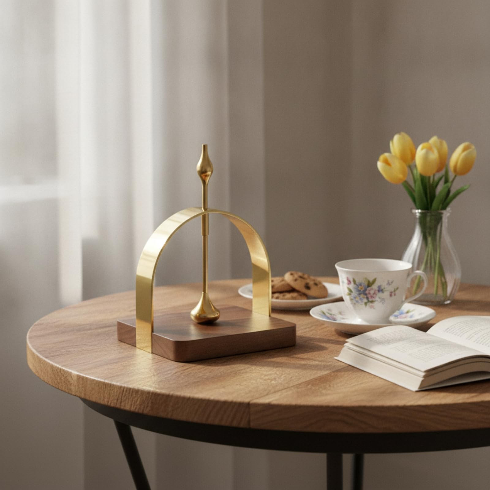 Pañuelos Mesa corativo Servilletero con Base Compacto Organizador para Recibidor, Array, Plateado, Pequeño 13CM
