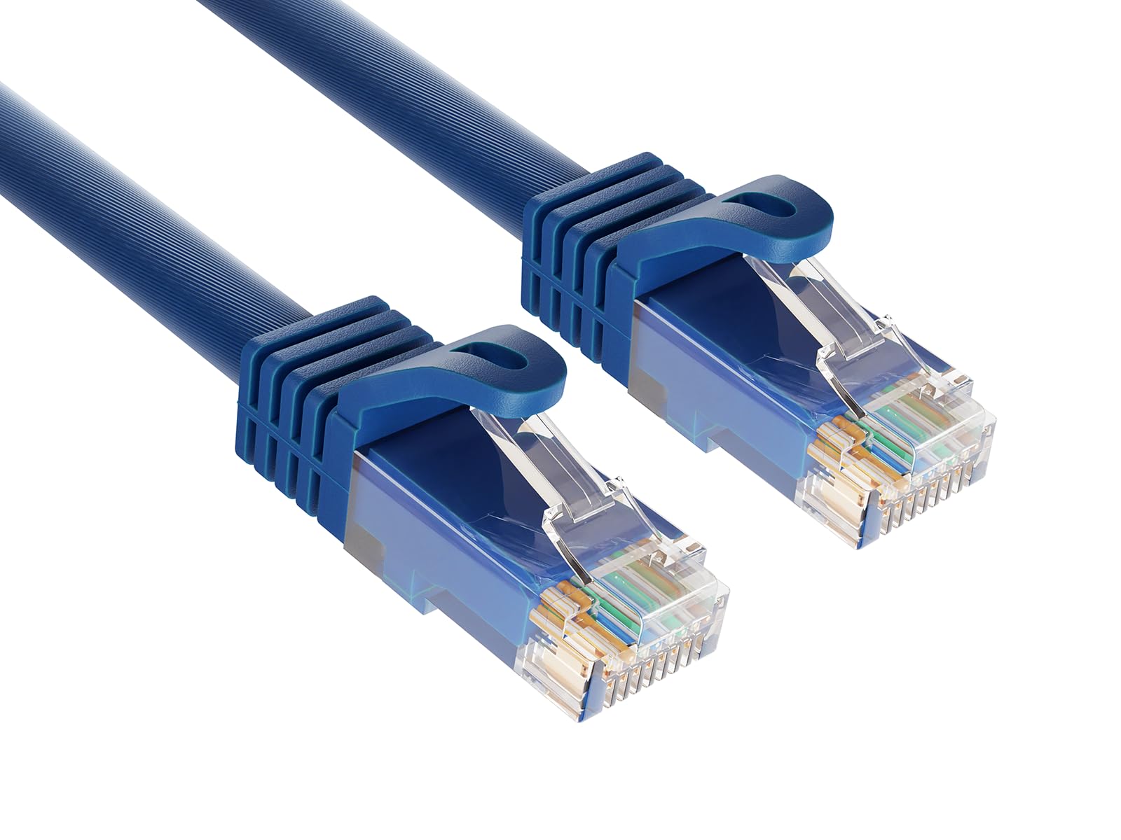CableLeader 10ft Blue Cat6a Ethernet Cable, 500 MHz UTP Snagless Network Patch Cord