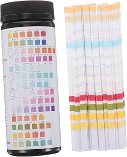 Yardwe Kits De Teste De Água Reagente Para Monitor Multifuncional 50 Peças Para Água Potável Papel De Teste De Spa Tira De Teste De Piscina Tiras De Teste De Spa Tiras De Teste De