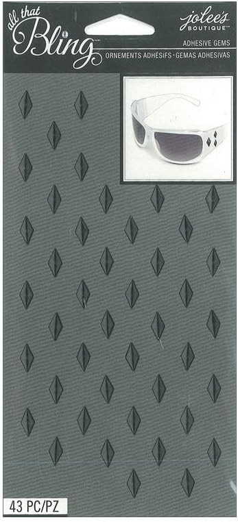 Jolee's Boutique All That Bling Diamond Gem Stickers, Black