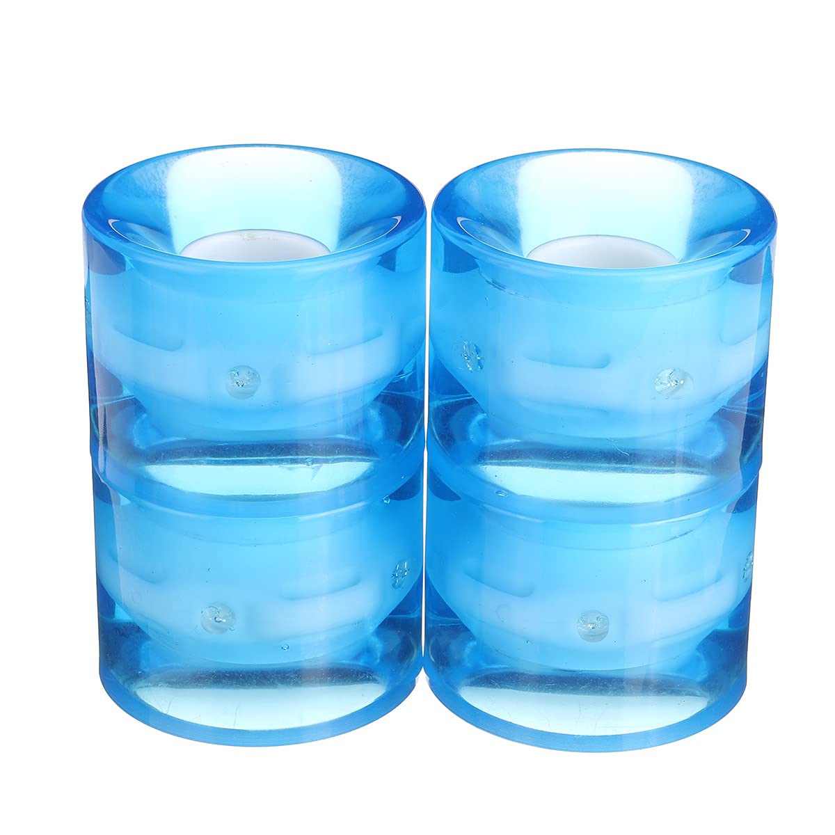 YONGYAO 4PCS/Set 60x45mm Roues de Planche à roulettes Glow Flash Light Longboard Light Wheels-Bleu