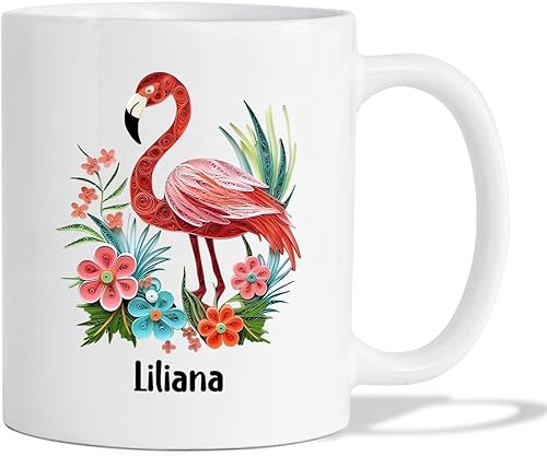 Miniatura 49 de Taza de café personalizada con diseño de mariposa de arte de origami, regalo para cumpleaños de amigo, compañero de trabajo, taza de cerámica blanca