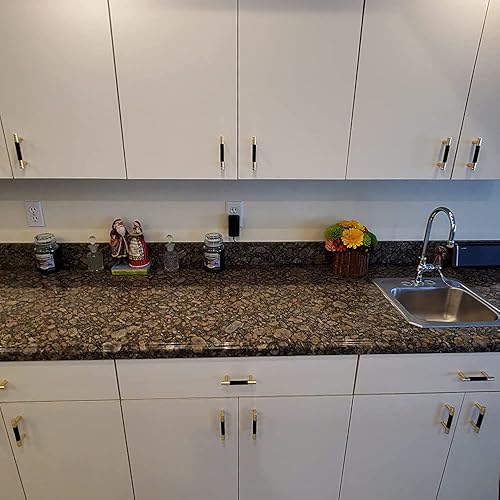 Miniatura 3 de Gutuwellea Paquete de 20 manijas moleteadas de gabinete de 3 pulgadas 2.992 in, tiradores de aluminio, tiradores de cajones moleteados, acabado de