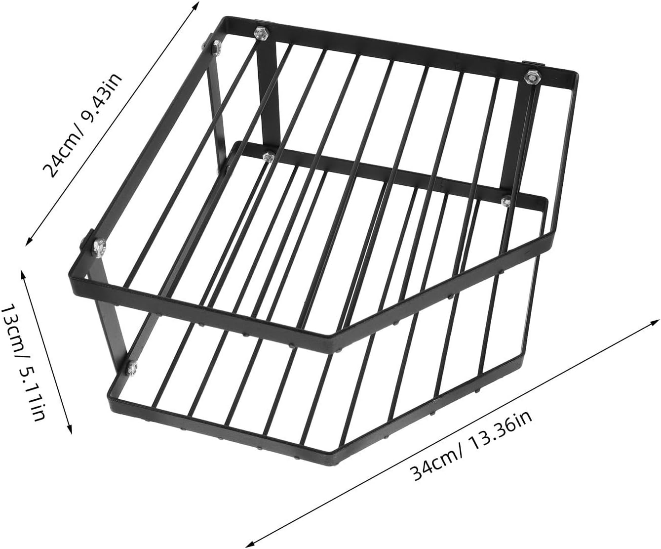 2-tier Corner Kitchen Shelf Organizer for Countertop, Carbon Steel Pot Rack with Sturdy and Reliable Double-tier Structure, Space-saving Design for Kitchen and Festival Gathering