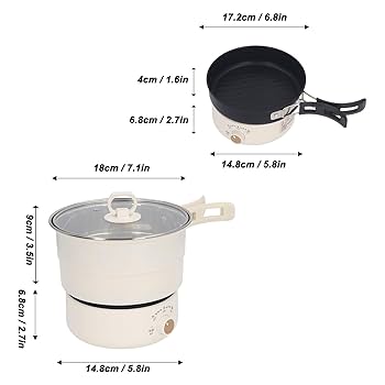Amazon.com: Multifunctional Electric Cooker, 500W 1.6L Mini