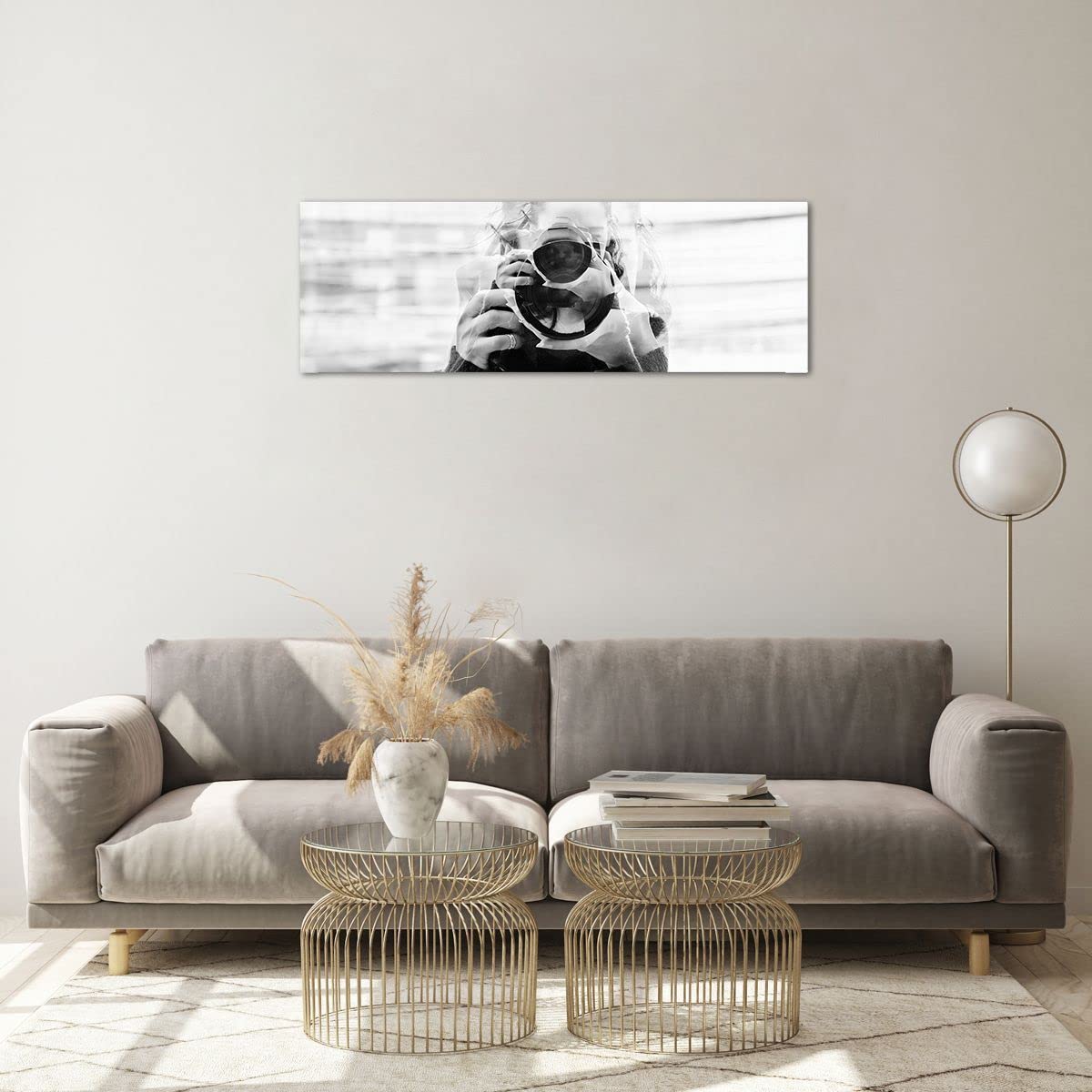 ARTTOR Vidrios Decorativos Mujer Ángel Vista Cuadro Sobre Vidrio Moderno 90x30cm Decoracion Salon Dormitorio Cocina Cuadros Pared Impresiones Impresión En Cristal Wall Art Prints Decor GAB90x30-4214