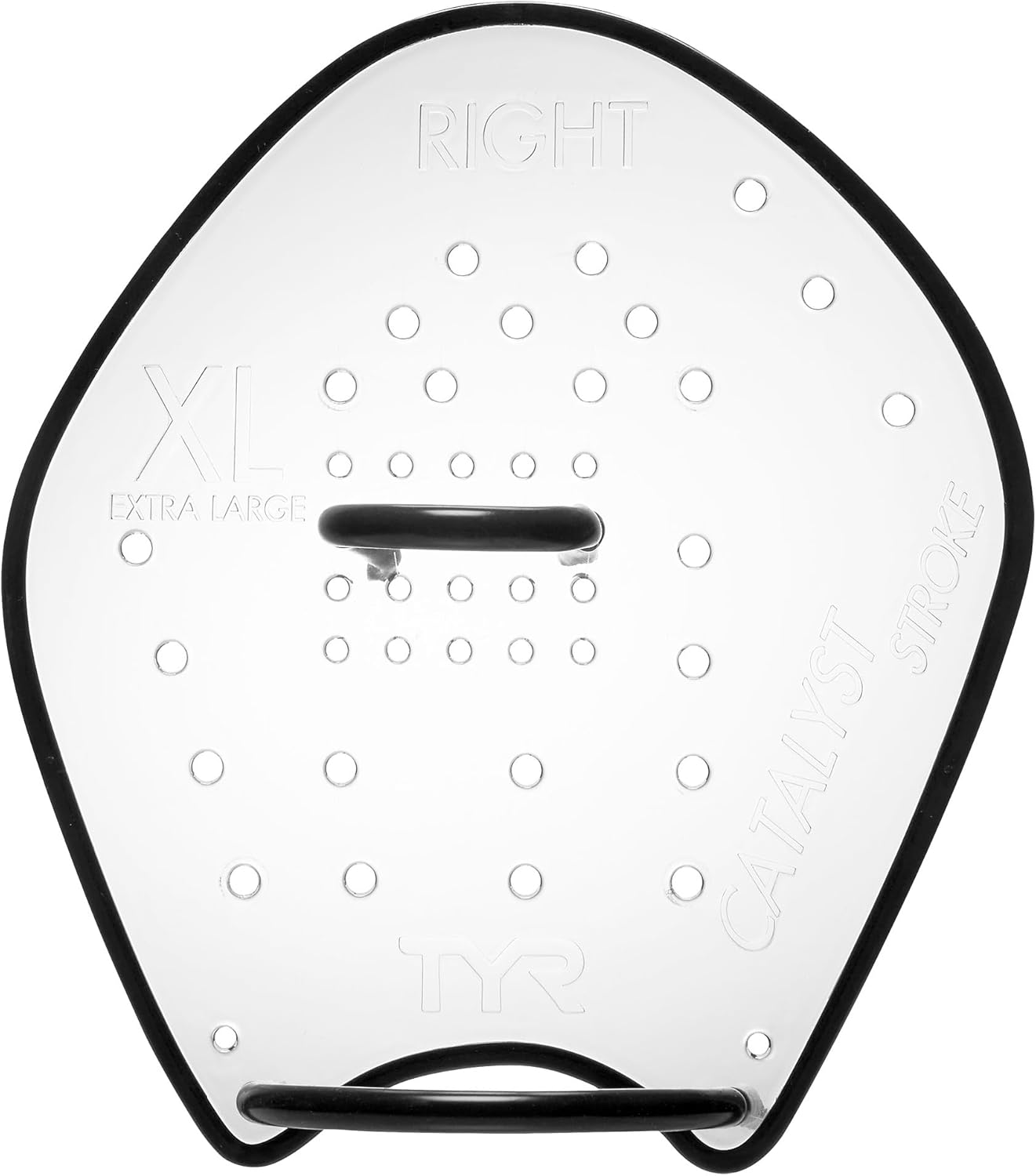 TYR Catalyst Stroke Swim Paddles - Adult Swim Paddles for Training - Durable, Flexible Hand Fins for Building Strength, Endurance, and Improving Technique