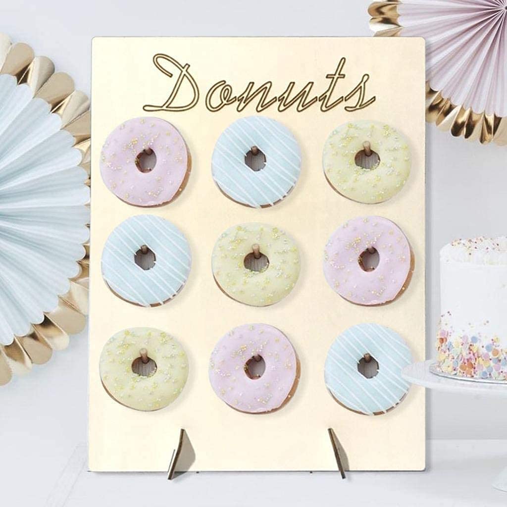 Qmeeki 50 Donuts Large Donut Wall Display Stand, Acrylic Donut Board Displays Large