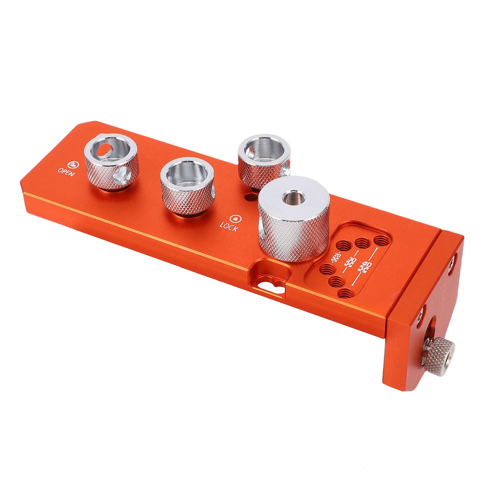 Guía de Broca para Perfil de Aluminio, Plantilla de Perforación de Aleación de Aluminio Anodizado Resistente, Plantilla para Bolsa de Almacenamiento, Ideal para Estructuras de Marcos