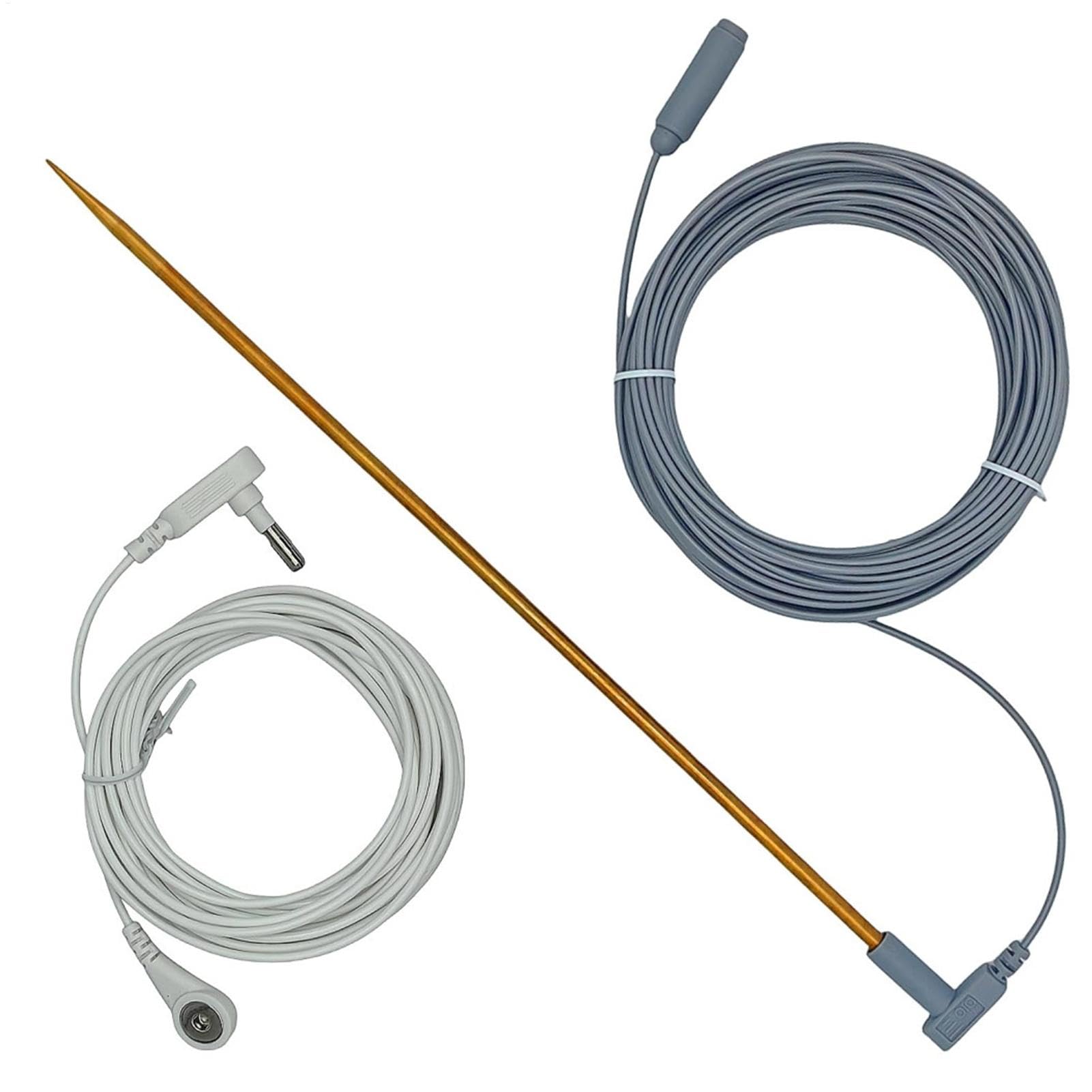 Grounding Earth Rod, Earth Grounding Tester, Grounding Cord 40Ft, Grounding Rod Accessories, Earthing Ground Tester, Grounding Earthing System, Earth Connection Rod, Grounding Cord Female,