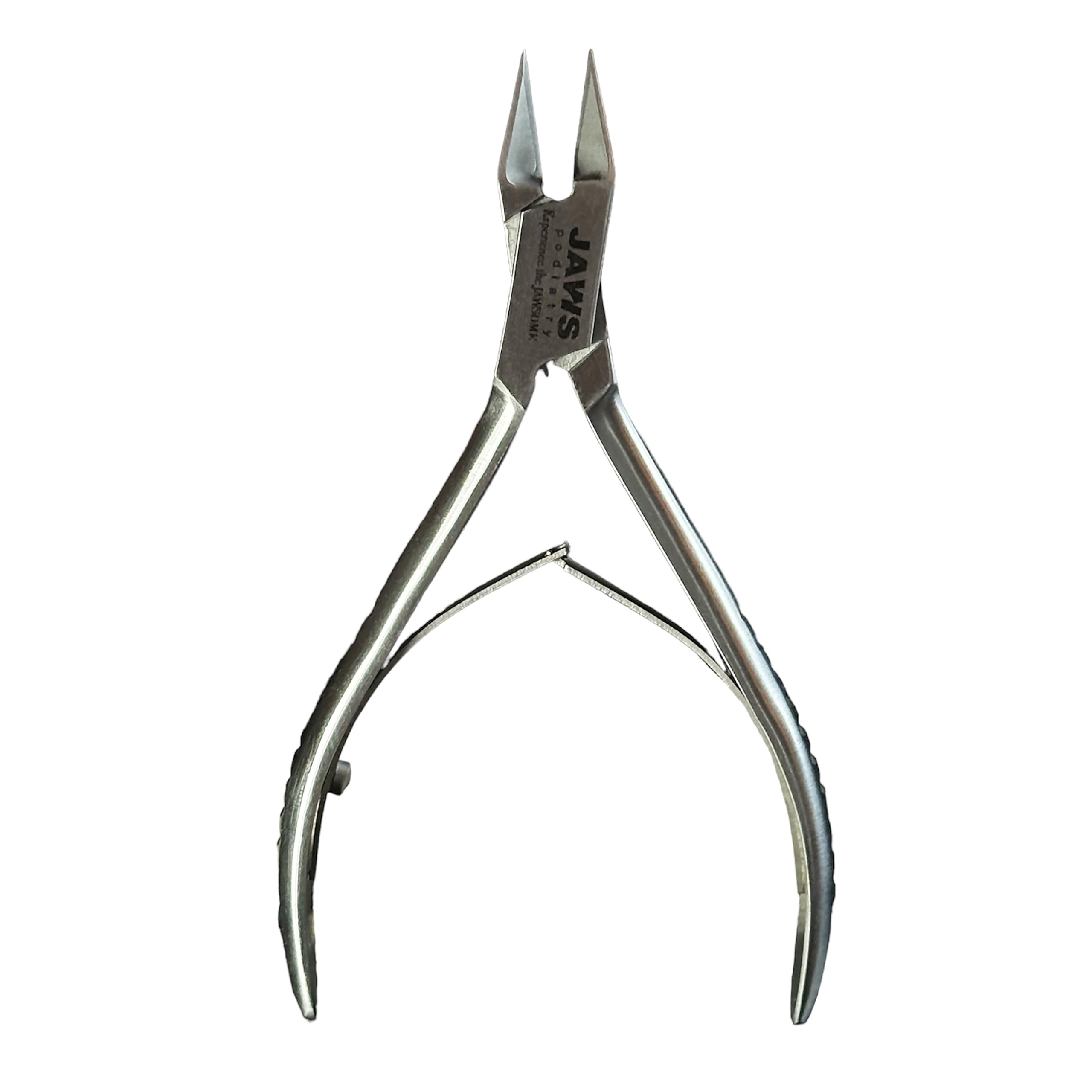 Jaws Podiatry Toe Nail Clippers Surgical-Grade Stainless Steel Precision Cutting Double Action Blades Compact Design Silver