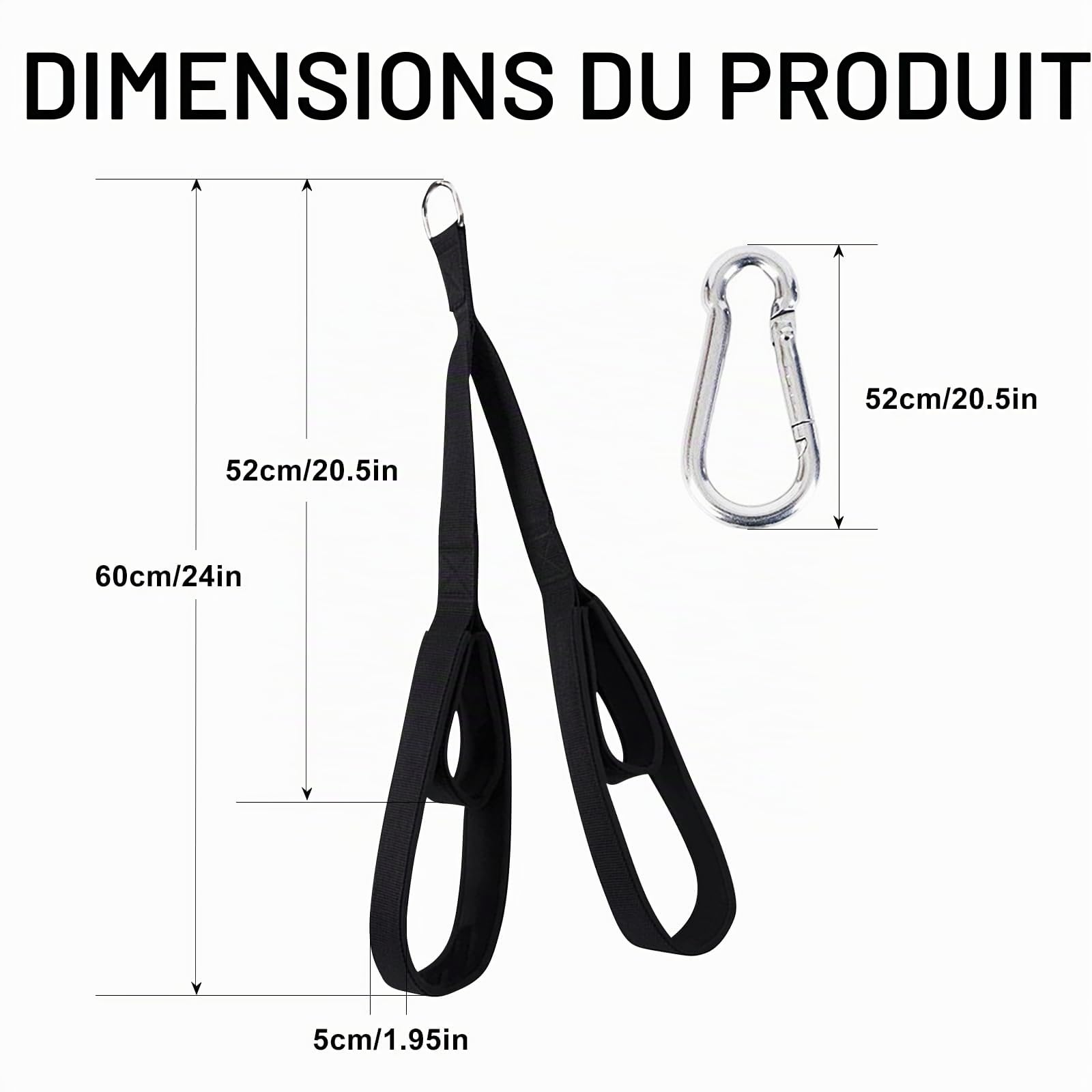 Corde Triceps,Accessoires pour Fitness Et Musculation Câble de Traction Câble Triceps Long Deux Tailles Câble de Traction Triceps pour Push-Downs, Facepulls Une Utilisation à Domicile Ou Salle Sport