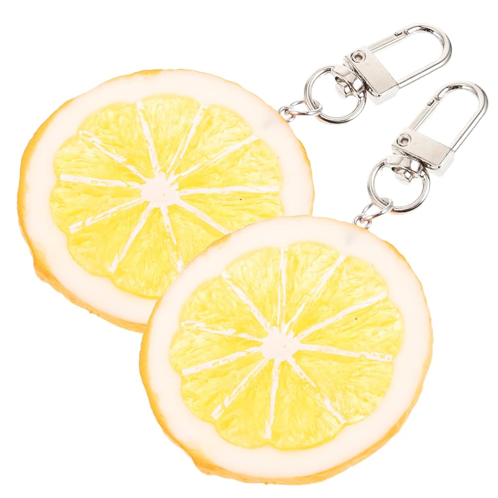 Amazon.co.jp: [TEHAUX] 2個 レモン キーホルダー 電話